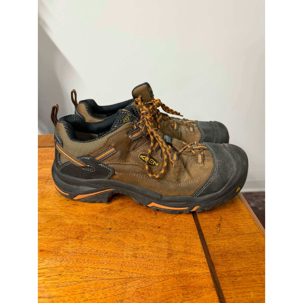 Keen Utility Mens 11.5 D American Built Brown Leather Steel Toe Work Shoes EH